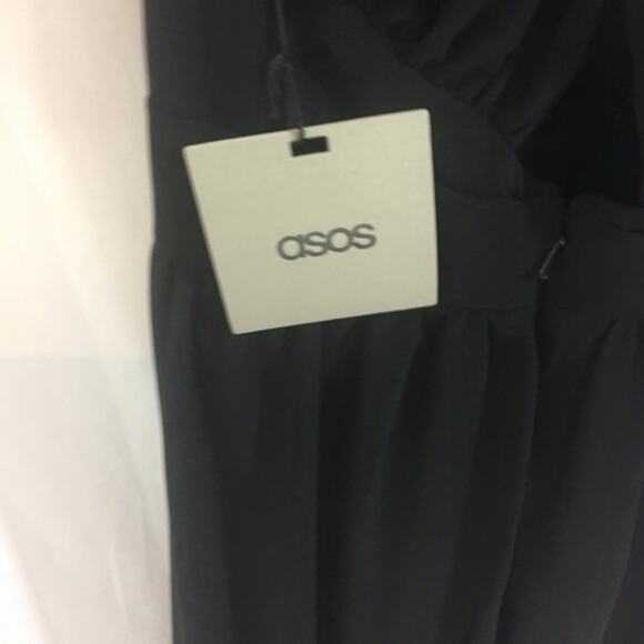 ASOS Women's Deep V Neck Formal Maxi Dress Size US 0 - Picture 5 of 8